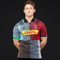 تصویر تیشرت راگبی اورجینال ادیداس Harlequins Adidas t-shirt Harlequins rugby