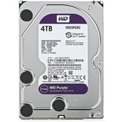 تصویر هارد اصلی وسترن بنفش 4T چهار ترابایت Original western purple 4T four terabyte hard drive