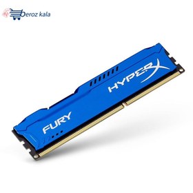 تصویر رم کامپیوتر HyperX Fury 8GB DDR3 1600MHz CL10 ا HyperX Fury 8GB DDR3 1600MHz CL10 RAM HyperX Fury 8GB DDR3 1600MHz CL10 RAM