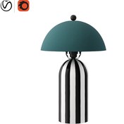 تصویر دانلود مدل سه بعدی چراغ رومیزی کلاسیک مدرن 