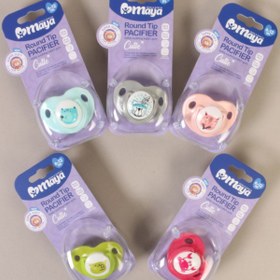 تصویر پستانک نوک گرد کیوتی 6 تا 12 ماه مایا Maya Cutie Round tip Pacifier 6 12 m