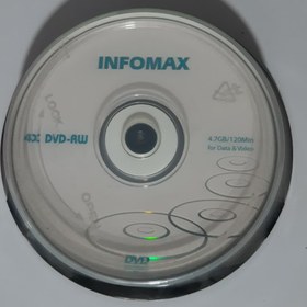 تصویر DVD خام ری رایت (قابل رایت مجدد) INFOMAX - بسته 10 تایی 