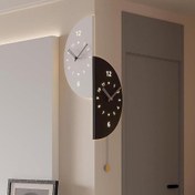 تصویر ساعت دیواری دوطرفه النسی مدل دلوین 