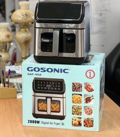 تصویر سرخ کن بدون روغن گوسونیک GAF958 ظرفیت 8 لیتری Gosonic GAF958 Air Fryer 8L