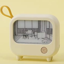 تصویر آباژور رو میزی ۲ حالته طرح خانه رنگی 