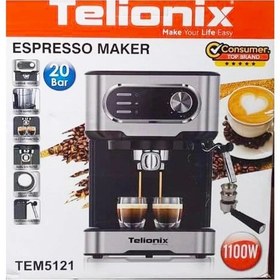 تصویر اسپرسو ساز تلیونیکس مدل TEM5121 TELIONEX Espresso Machine Model TEM5121