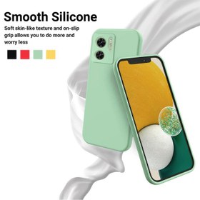 تصویر برای Edge Motorola 40 5G پوشش نرم تلفن سیلیکونی مایع پوشش تلفن همراه ضد خراش با بند 