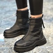 تصویر بوت کاپشنی جلوزیپ 