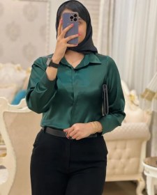 تصویر شومیز زنانه ساتن سیلک 