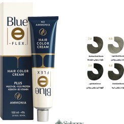 تصویر رنگ مو فاقد آمونیاک بلو سری زیتونی 