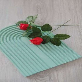 تصویر سینی رنگین کمانی بیس خام