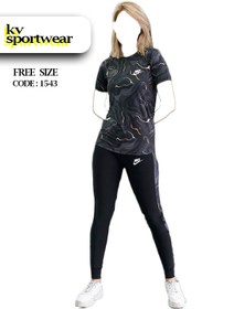 تصویر ست بلوز شلوار ورزشی زنانه NIKE کد 001 NIKE womens sports pants blouse set code 001