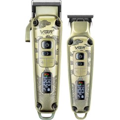 تصویر ماشین اصلاح موی سر و صورت مدل V-643 سری 5Vadapter مجموعه دو عددی وی جی آر VGR V643 Hair Trimmer