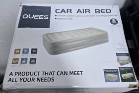 تصویر تخت بادی یک نفره تمام اتوماتیک با پمپ سرخود Inflatable Air Mattress Sleeping Flocked With Built-In Pump | QUEES AIR BED 