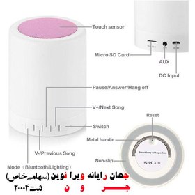 تصویر اسپیکر بلوتوثی رم و فلش خور P-net P.1023 + چراغ خواب 