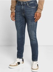 تصویر جین اسکینی فیت با رنگ آبی متوسط برند superdry Mid Wash Skinny Fit Jeans