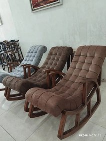 تصویر صندلی راک دسته دار چوب گرجستانی - طوسی کرم نسکافه ای مشکی.سفیداستخوانی 