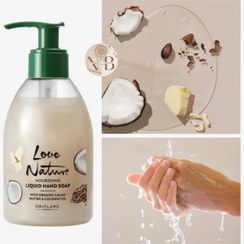 تصویر صابون مایع دست با کره کاکائو و روغن نارگیل لاونیچر Love Nature Nourishing liquid Hand Soap With Organic Cacao Butter & Coconut Oil