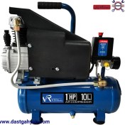 تصویر کمپرسور باد روغنی ویوارکس مدل VR1010-AC ظرفیت ۱۰ لیتر 