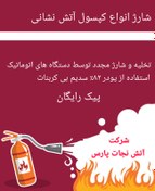 تصویر شارژ کپسول آتش نشانی Fire extinguisher charging