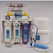 تصویر تصفیه آب دستگاه تصفیه آب سافت واتر 10 مرحله با پمپ و ممبران تایوان مخزن بزرگ 2سال گارانتی پمپ تسفیه تسویه تصویه (تسویه) 