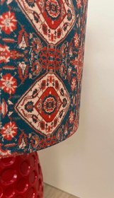 تصویر آباژور پایه گلدانی قرمز 