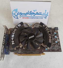 تصویر کارت گرافیک N450GTS msi 1gb ddr5 (استوک) 