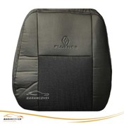 تصویر روکش صندلی رنو فلوئنس fluence چرم وسط پارچه اسپایسر رنگ مشکی 