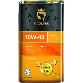 تصویر روغن موتور مگلوب کلسی تک مدل 10W-40 SN حجم 5 لیتر 