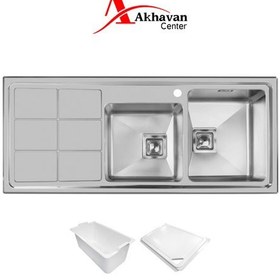 تصویر سینک اخوان توکار مدل 304S Akhavan sink inset 304S