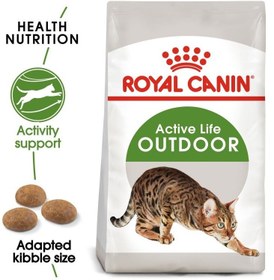 تصویر تغذیه سلامتی گربه‌ها مناسب برای فضای باز ۲ کیلوگرم برند royal canin Feline Health Nutrition Outdoor 2 KG