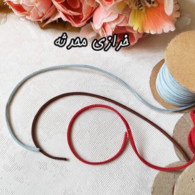 تصویر نخ چرمی تریشه ، بند کفش عروسک (متری) 