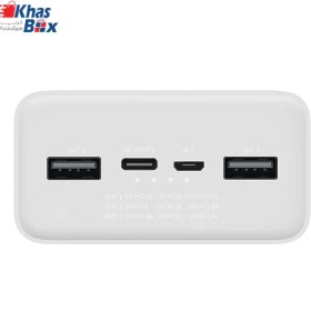 تصویر پاور بانک شیائومی مدل Redmi ظرفیت ۳۰ هزار فست شارژ با پورت تایپ سی و میکرو 