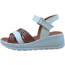 تصویر صندل زنانه سفید مدل 4003 