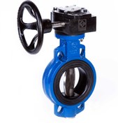 تصویر ویفری گیربکسی 3 اینچ PN16 فاراب WAFER BUTTERFLY VALVE GEARBOX 3" PN16 GGG40