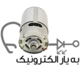 تصویر موتور دی سی اسپیندل فن دار بوشی پر قدرت (12/24V 5000/10000RPM) RS-775 