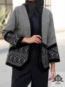 تصویر کت پاییزه زنانه یقه هفت 