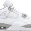 تصویر کتونی نایکی ایرجردن 4 سفید مدل Air jordan 4 Tech White 