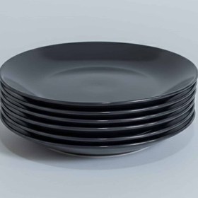 تصویر پیش دستی سرامیکی مشکی مات مدل رستیک 