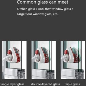 تصویر Window Cleaner Tool Double-Sided Magnetic Glass Cleaner Wiper for High-Rise Single Double Thick Glazed Windows,Thickness 5-26 MM 