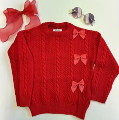 تصویر بلوز دخترانه پاپیونی کد 8303 