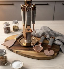 تصویر ست ابزار آشپزخانه ۷ پارچه Şahin خاکستری 