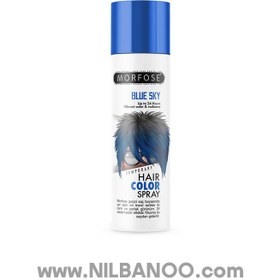 تصویر اسپری رنگ مو مورفوس مدل BLUE SKY حجم 150 میلی لیتر Morfose Temporary Hair Colour Spray BLUE SKY 150ml