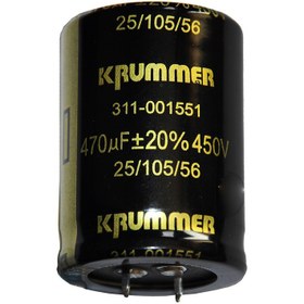 تصویر خازن الکترولیتی ۴۷۰ میکرو فاراد ۴۵۰ ولت 