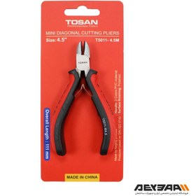 تصویر سیم چین سری مینی توسن مدل T5011-4.5M ا TOSAN T5011-4.5M MINI SERIES DIAGONAL CUTTING PLIER TOSAN T5011-4.5M MINI SERIES DIAGONAL CUTTING PLIER