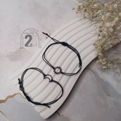 تصویر دستبند ست ماه و خورشید خورشید با ۳ عدد پلاک استیل 