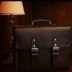 تصویر کیف اداری _دانشجویی چرمی مدل آرتین کد511 