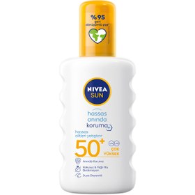 تصویر اسپری ضد آفتاب و ضد لک پوست حساس Spf50 نیوآ 