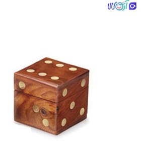 تصویر جعبه چوبی تاس 