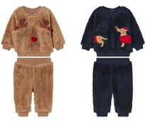 تصویر ست بلوز و شلوار نوزادی لوپیلو - قهوه ای / 6تا12ماه عرض سینه30 قد بلوز32 قد شلوار43 